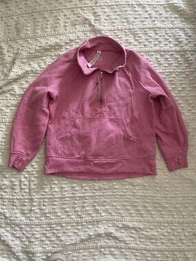 lululemon athletica Pink Half-Zip Pullover Sweatshirt